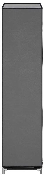 Botník s potahem šedý 58 x 28 x 106 cm textil 282430