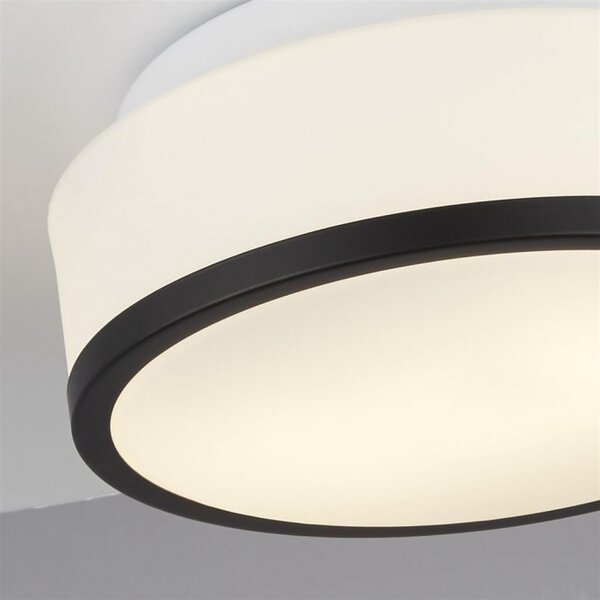 Searchlight 7039-23BK Koupelnové svítidlo BENT IP44 černé, opálové sklo