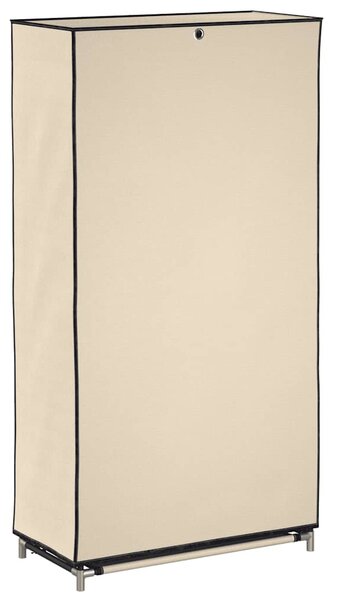 Botník s potahem krémový 58 x 28 x 106 cm textil 282429
