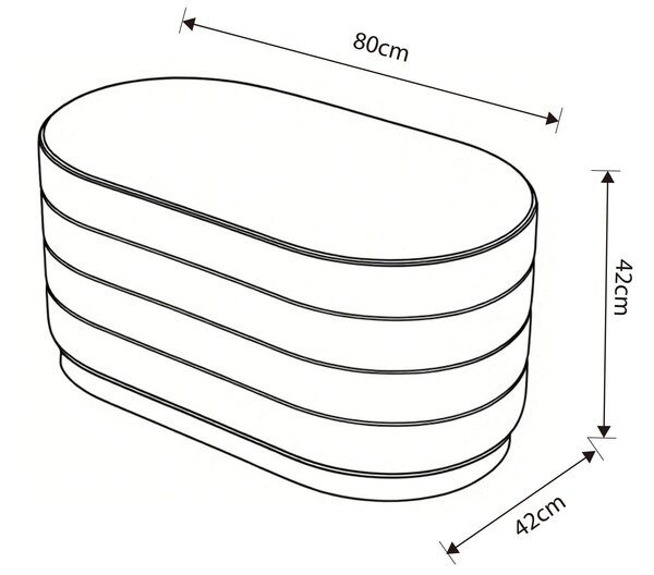 Ak furniture Taburet Bella růžový