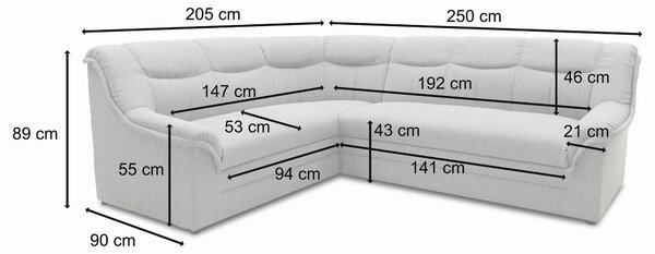 ROHOVÁ SEDAČKA, textil, béžová MID.YOU - Sedací soupravy, Online Only