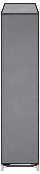 Botník s potahem šedý 115 x 28 x 110 cm textil 282434