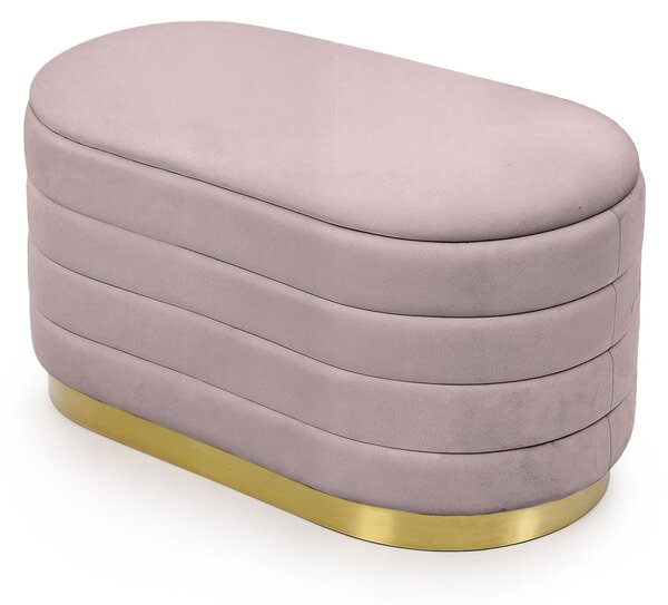 Ak furniture Taburet Bella růžový