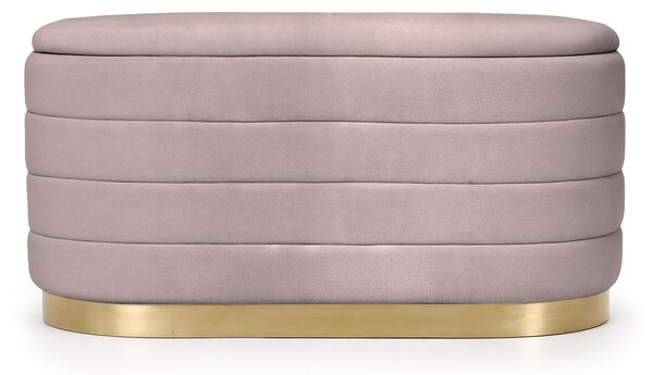Ak furniture Taburet Bella růžový