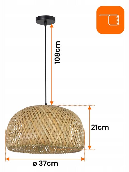 Stropní svítidlo E27 37 cm