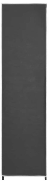 282445 Wardrobe with 4 Compartments Black 175x45x170 cm 282445