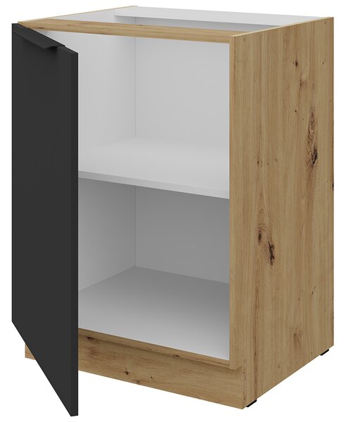 Kuchyňská linka ARIA ac | 255 cm | UNI dvířka | artisan/černá