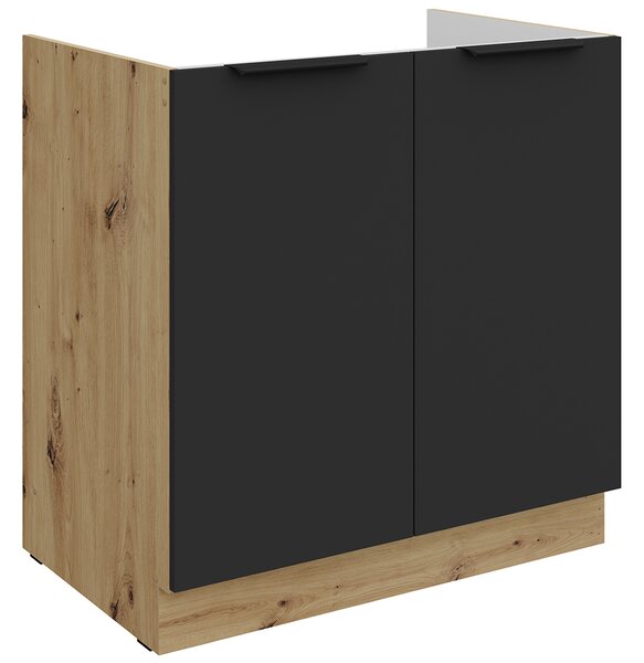 Kuchyňská linka ARIA ac | 255 cm | UNI dvířka | artisan/černá