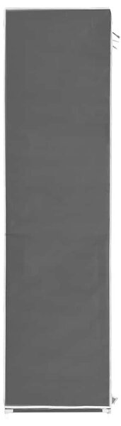 Šatní skříň s přihrádkami a tyčemi černá 150x45x175 cm textil 282453