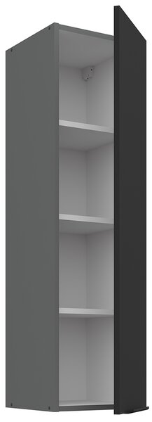 Kuchyňská linka ARIA ab | 300 cm | UNI dvířka | EXTRA VYSOKÁ | ANTIFINGER povrch | antracit/černá