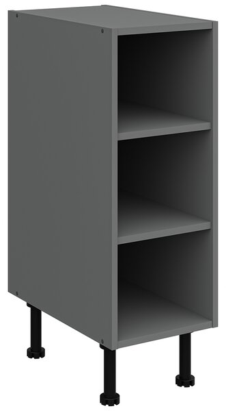 Kuchyňská linka ARIA ab | 300 cm | UNI dvířka | EXTRA VYSOKÁ | ANTIFINGER povrch | antracit/černá