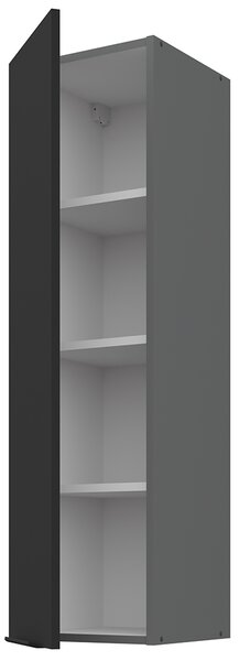 Kuchyňská linka ARIA ab | 300 cm | UNI dvířka | EXTRA VYSOKÁ | ANTIFINGER povrch | antracit/černá