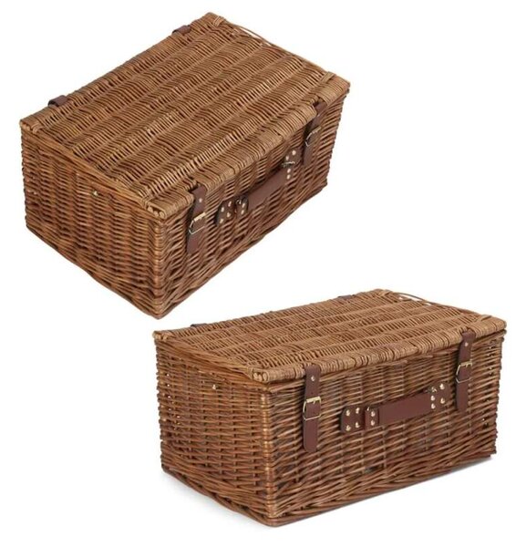 Willow Direct Piknikový koš GREEN CLASSIC proutěný pro 6 osob s dekou