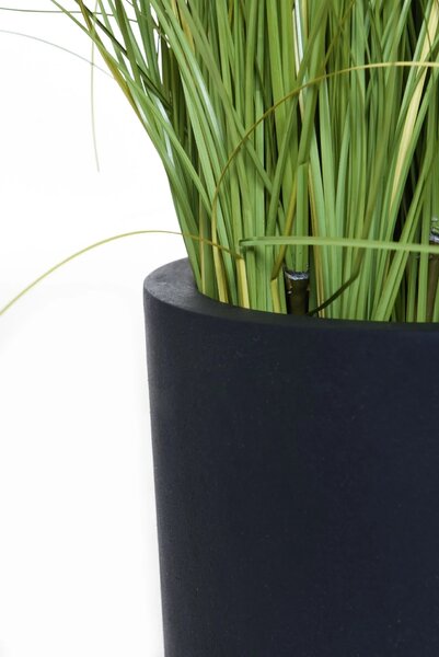Květináč NEW RONDO, sklolaminát, Ø 29 cm, antracit