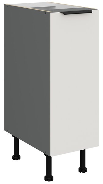Kuchyňská linka ARIA aw | 300 cm | UNI dvířka | EXTRA VYSOKÁ | ANTIFINGER povrch | antracit/bílá