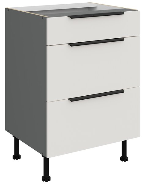 Kuchyňská linka ARIA aw | 300 cm | UNI dvířka | EXTRA VYSOKÁ | ANTIFINGER povrch | antracit/bílá