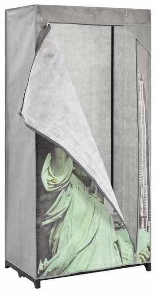 Šatní skříň New York 75 x 45 x 160 cm textil 282461