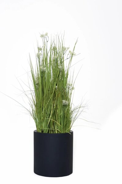 Květináč NEW RONDO, sklolaminát, Ø 29 cm, antracit