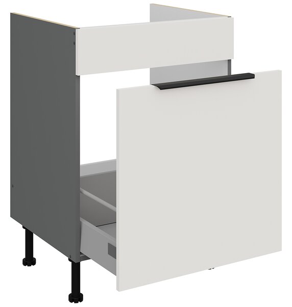 Kuchyňská linka ARIA aw | 300 cm | UNI dvířka | EXTRA VYSOKÁ | ANTIFINGER povrch | antracit/bílá