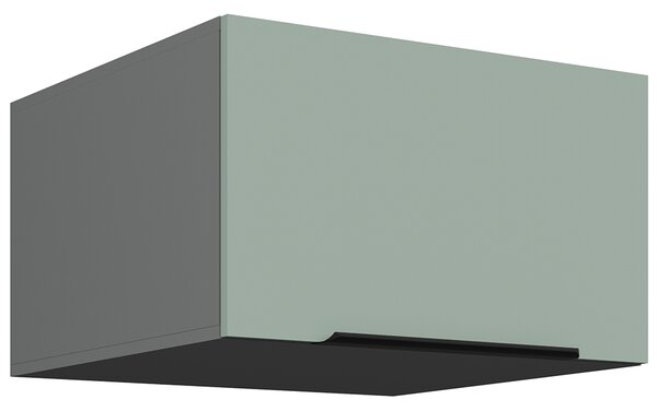 Kuchyňská linka ARIA sa | 300 + 180 cm | UNI dvířka | EXTRA VYSOKÁ | ANTIFINGER povrch | antracit/aquamarine