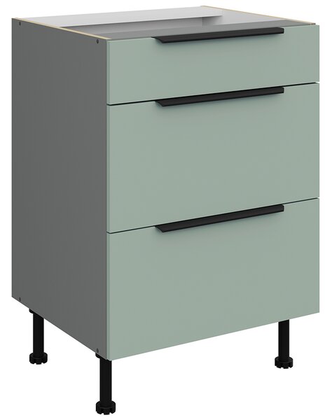 Kuchyňská linka ARIA sa | 300 + 180 cm | UNI dvířka | EXTRA VYSOKÁ | ANTIFINGER povrch | antracit/aquamarine