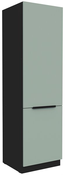Kuchyňská linka ARIA sc | 390 cm | UNI dvířka | ANTI FINGERPRINT povrch | černá/aquamarine