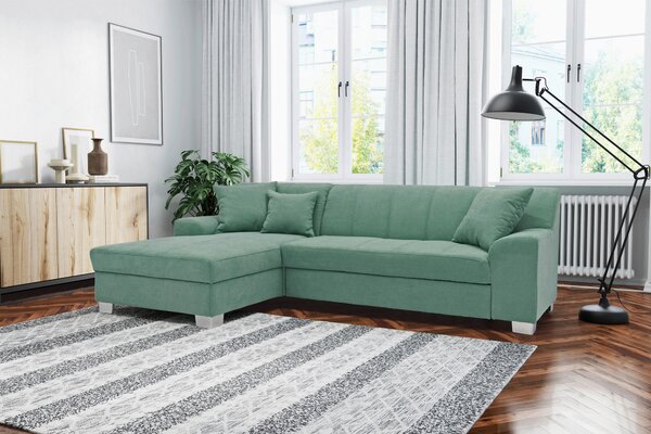 ROHOVÁ SEDAČKA, textil, mátově zelená MID.YOU - Sedací soupravy, Online Only