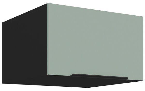 Kuchyňská linka ARIA sc | 390 cm | UNI dvířka | ANTI FINGERPRINT povrch | černá/aquamarine