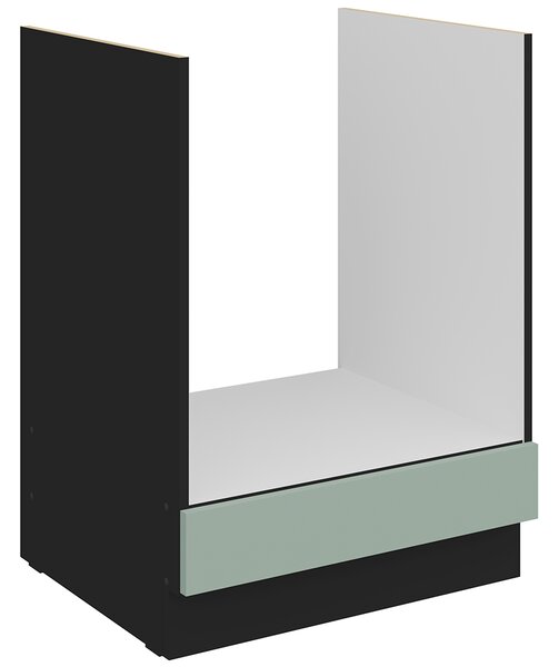 Kuchyňská linka ARIA sc | 390 cm | UNI dvířka | ANTI FINGERPRINT povrch | černá/aquamarine