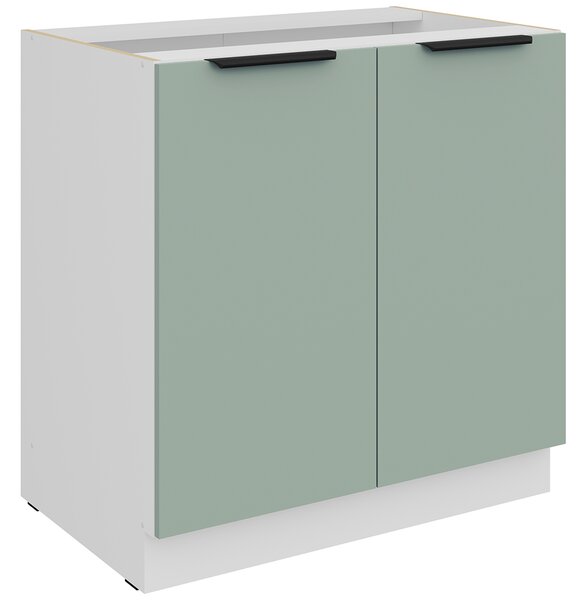 Kuchyňská linka ARIA sb | 270x230 cm | UNI dvířka | bílá/aquamarine