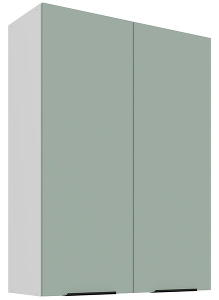 Kuchyňská linka ARIA sb | 270x230 cm | UNI dvířka | bílá/aquamarine