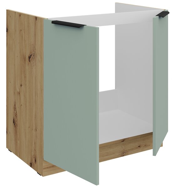 Kuchyňská linka ARIA st | 255 cm | UNI dvířka | ANTI FINGERPRINT povrch | artisan/aquamarine