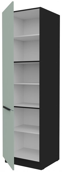 Kuchyňská linka ARIA sc | 390 cm | UNI dvířka | ANTI FINGERPRINT povrch | černá/aquamarine