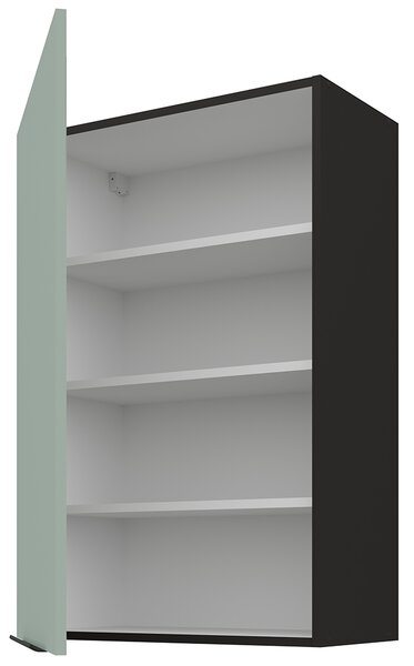 Kuchyňská linka ARIA sc | 390 cm | UNI dvířka | ANTI FINGERPRINT povrch | černá/aquamarine