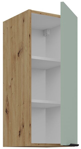 Kuchyňská linka ARIA st | 255 cm | UNI dvířka | ANTI FINGERPRINT povrch | artisan/aquamarine
