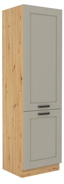Kuchyňská linka LUNA sa | 120 + 230 cm | PREMIUM BOX zásuvky | UNI dvířka | artisan/světle šedá
