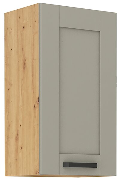 Kuchyňská linka LUNA sa | 120 + 230 cm | PREMIUM BOX zásuvky | UNI dvířka | artisan/světle šedá