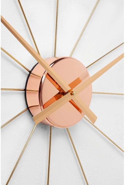Kare Design Nástěnné hodiny Umbrella Rose Gold