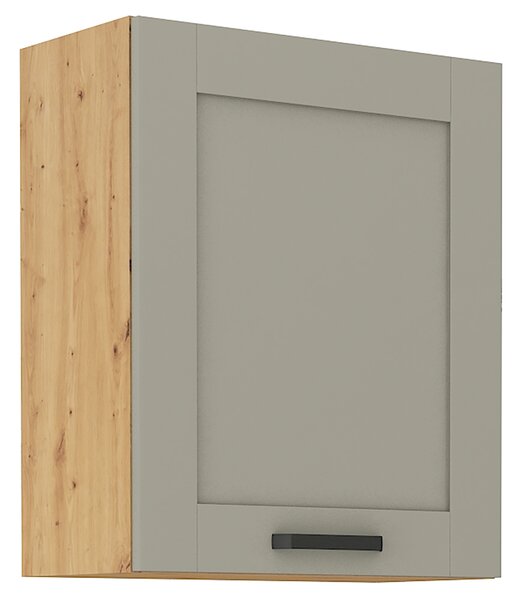 Kuchyňská linka LUNA sa | 120 + 230 cm | PREMIUM BOX zásuvky | UNI dvířka | artisan/světle šedá