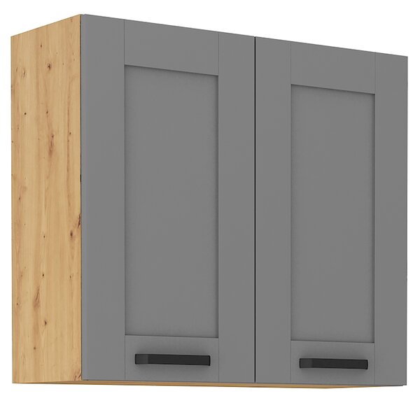 Kuchyňská linka LUNA du | 210x350 cm | PREMIUM BOX zásuvky | UNI dvířka | artisan/šedá