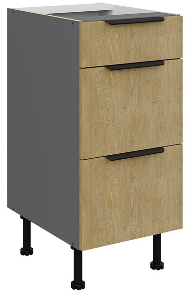 Kuchyňská linka CREMONA ac | 260 cm | UNI dvířka | antracit/cremona