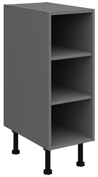 Kuchyňská linka ARIA pi | 300 cm | UNI dvířka | EXTRA VYSOKÁ | ANTIFINGER povrch | antracit/šedá grafit