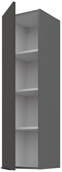 Kuchyňská linka ARIA pi | 300 cm | UNI dvířka | EXTRA VYSOKÁ | ANTIFINGER povrch | antracit/šedá grafit