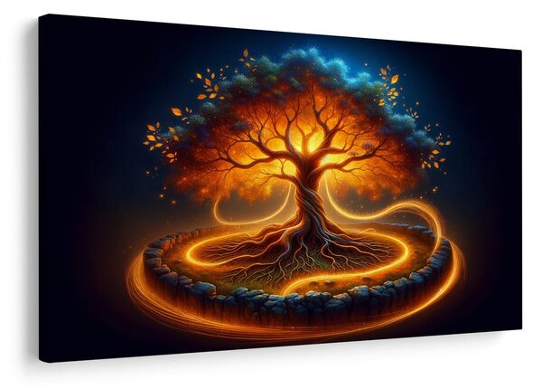 Obraz magický strom života v záři