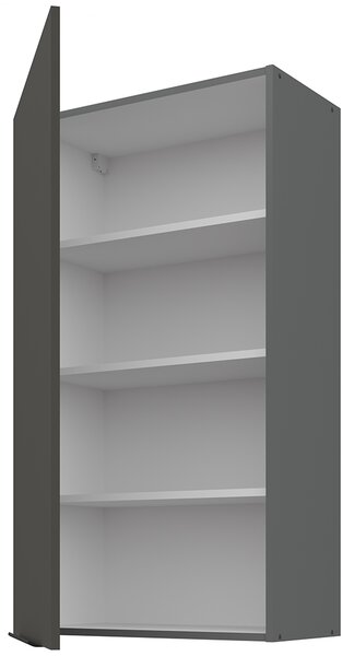 Kuchyňská linka ARIA pi | 300 cm | UNI dvířka | EXTRA VYSOKÁ | ANTIFINGER povrch | antracit/šedá grafit