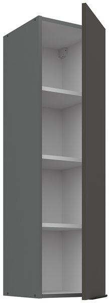 Kuchyňská linka ARIA pi | 300 cm | UNI dvířka | EXTRA VYSOKÁ | ANTIFINGER povrch | antracit/šedá grafit