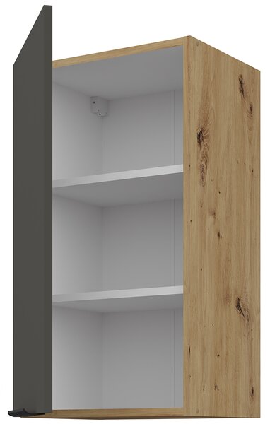 Kuchyňská linka ARIA pa | 255 cm | UNI dvířka | ANTIFINGER povrch | artisan/šedá grafit