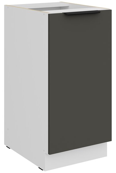 Kuchyňská linka ARIA po | 270x230 cm | UNI dvířka | bílá/šedá grafit