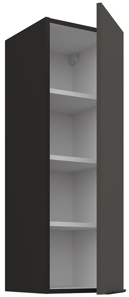 Kuchyňská linka ARIA pe | 390 cm | VYSOKÁ | UNI dvířka | černá/šedá grafit
