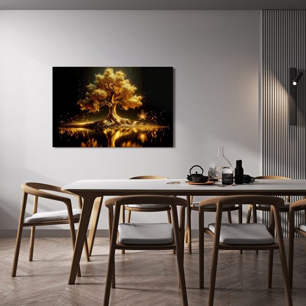 Obraz zářivý strom života v noci